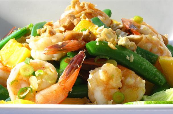 Foodista Shrimp And Snap Pea Salad With Ginger Soy Vinaigrette